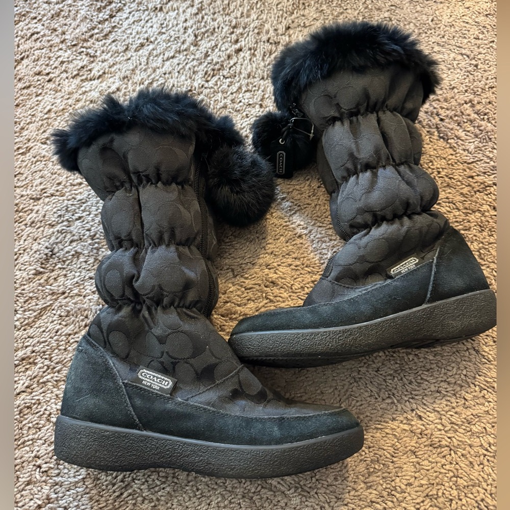 Coach Black Winter Boots for Women